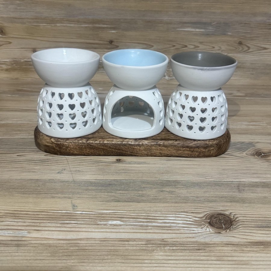 Beyaz Kalpli Modeli Seramik Buhurdanlık