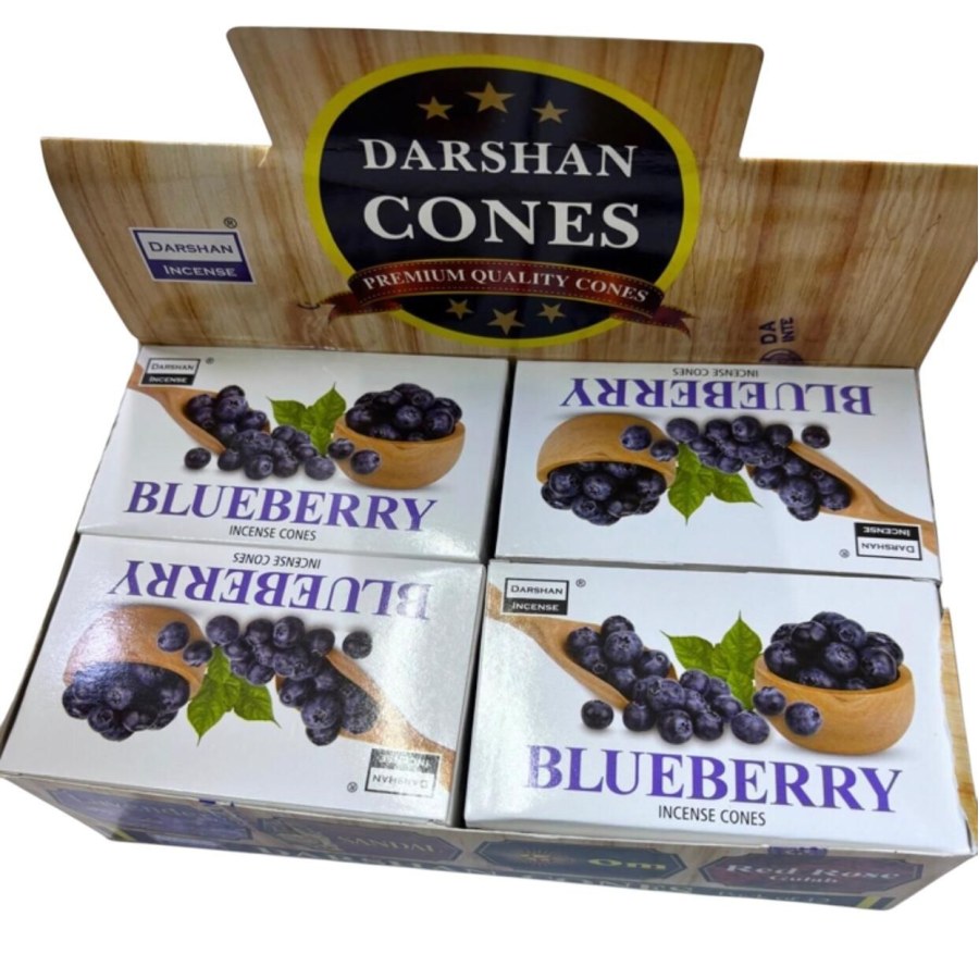 Darshan Blueberry (Yaban Mersini) Konik Tütsü İncense Cones