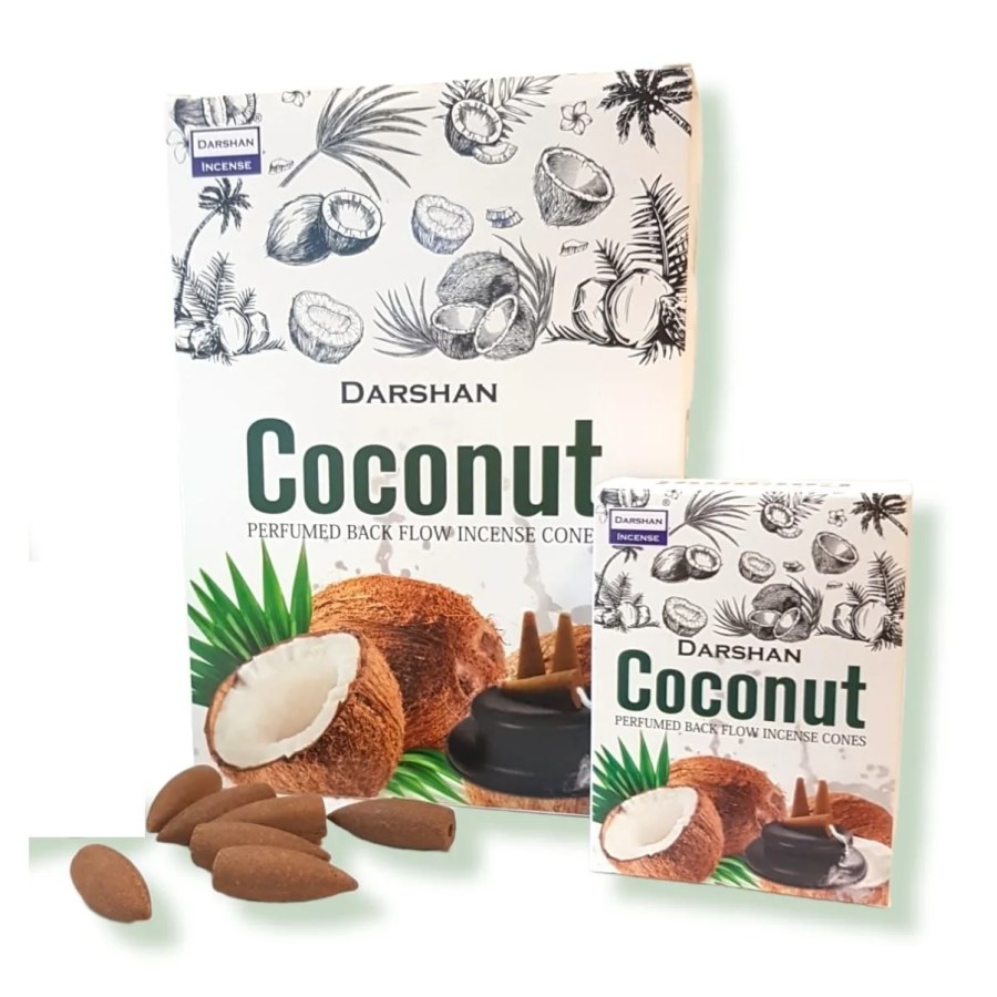 Darshan Coconut (Hindistan Cevizi) Şelale Geri Akışlı Tütsü