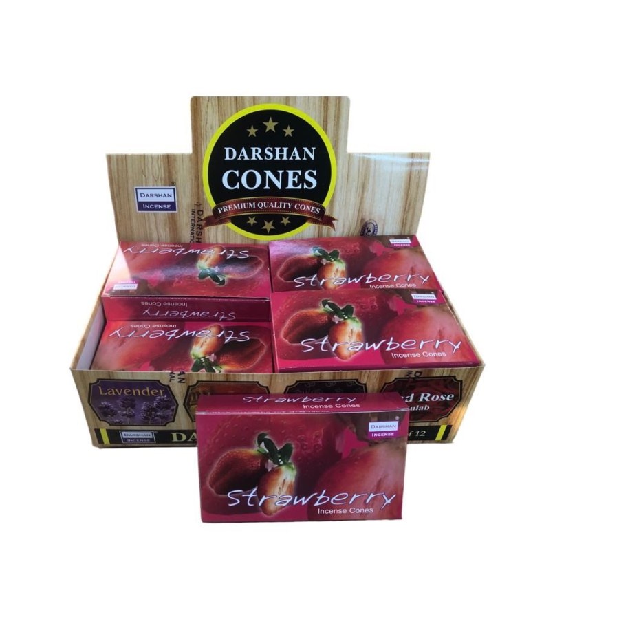 Darshan Cones Çilek Kokulu Konik Tütsü