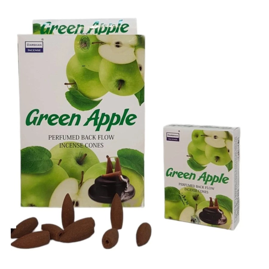 Darshan Green Apple Kokusu Şelale Geri Akışlı Tütsü
