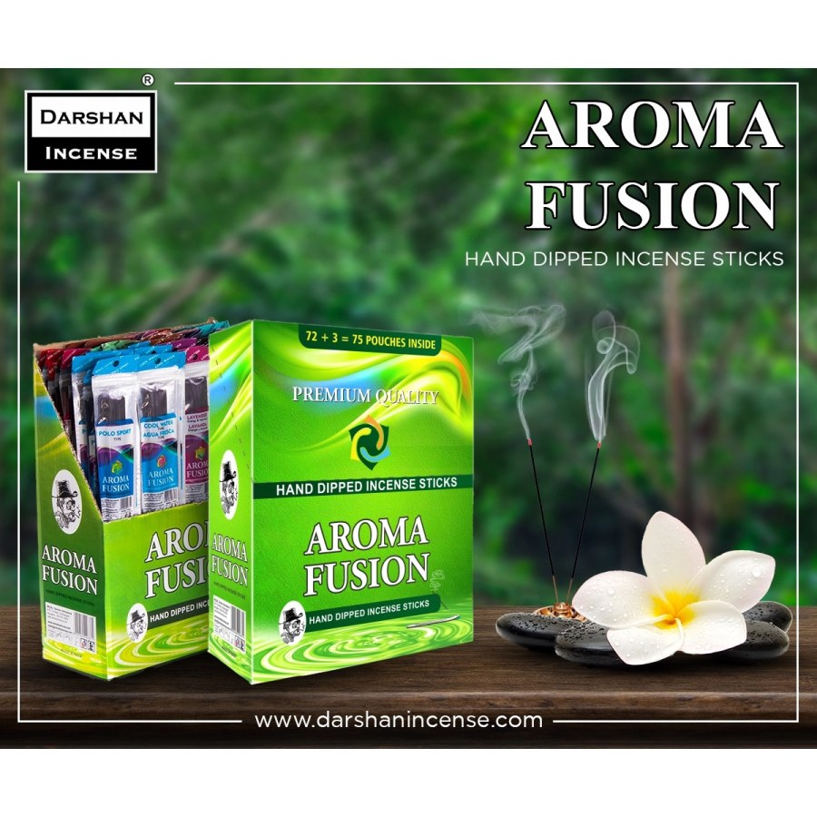 Darshan Incense Aroma Fusion: El Yapımı, Premium Kalite Tütsü Çubukları