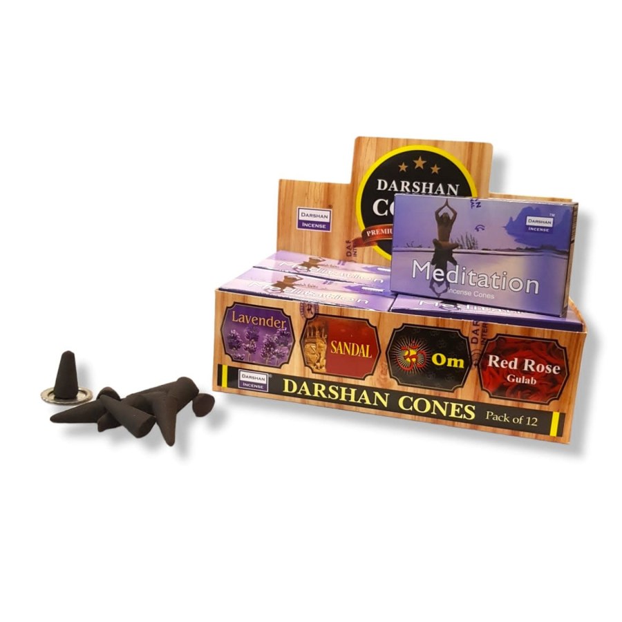 Darshan Meditation Konik Tütsü Incense Cones