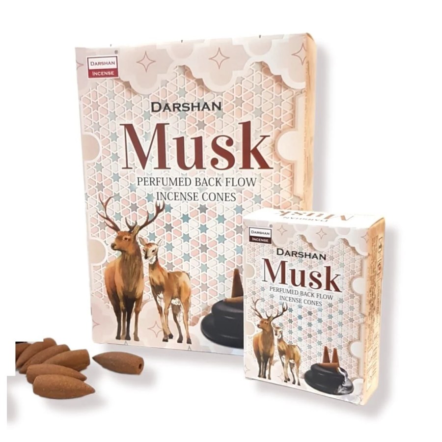 Darshan Misk (Musk) Kokusu Şelale Geri Akışlı Tütsü