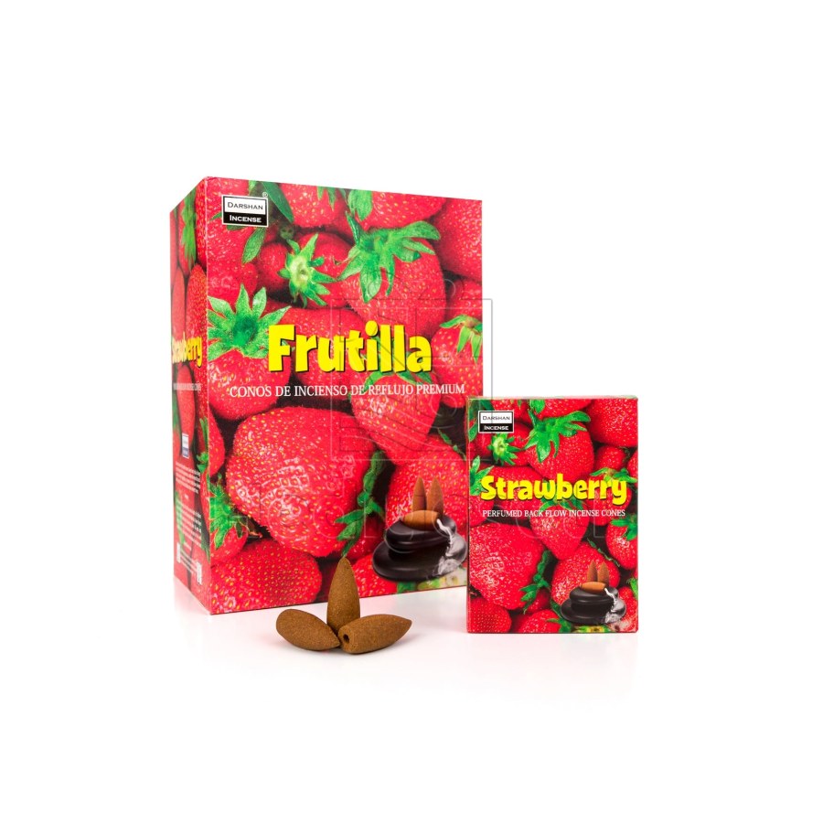 Darshan Strawberry (Çilek) Kokusu Şelale Geri Akışlı Tütsü