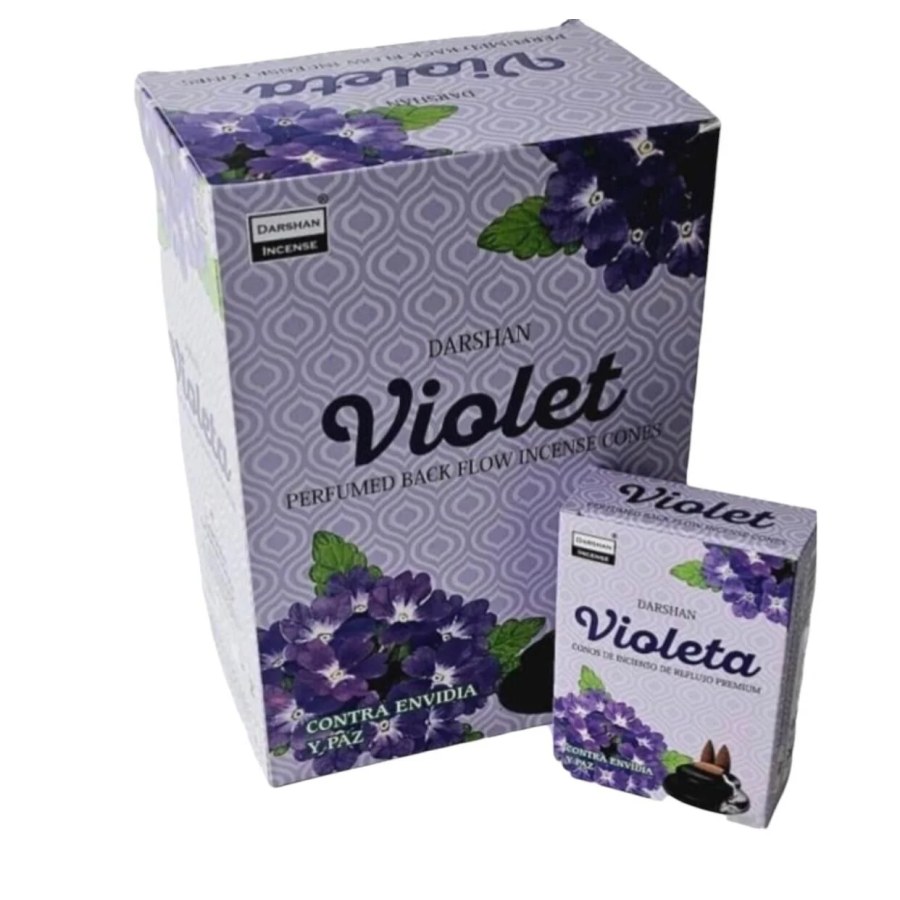 Darshan Violet (Menekşe) Kokusu Şelale Geri Akışlı Tütsü