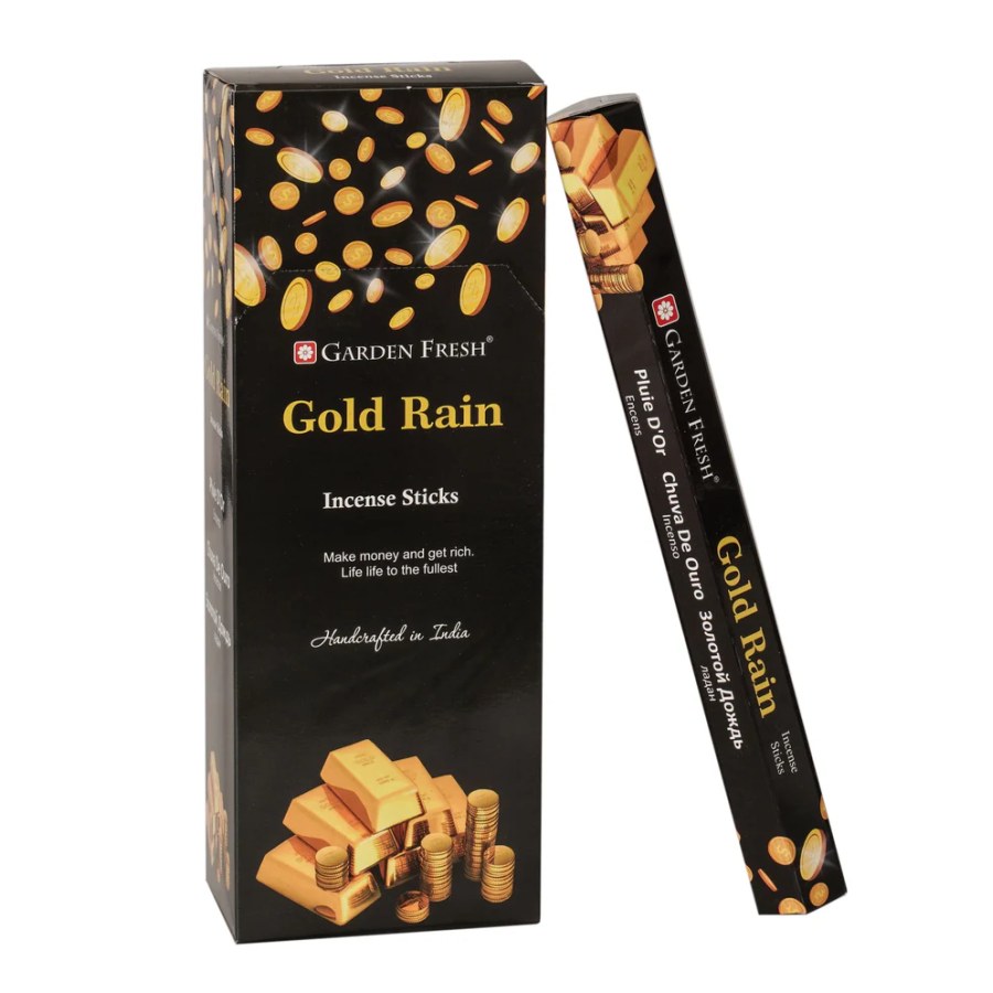 Garden Fresh Gold Rain (Altın Yağmuru) Kokulu Altıgen Çubuk Tütsü