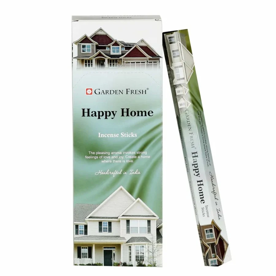 Garden Fresh Happy Home (Mutlu Yuva) Kokulu Altıgen Çubuk Tütsü