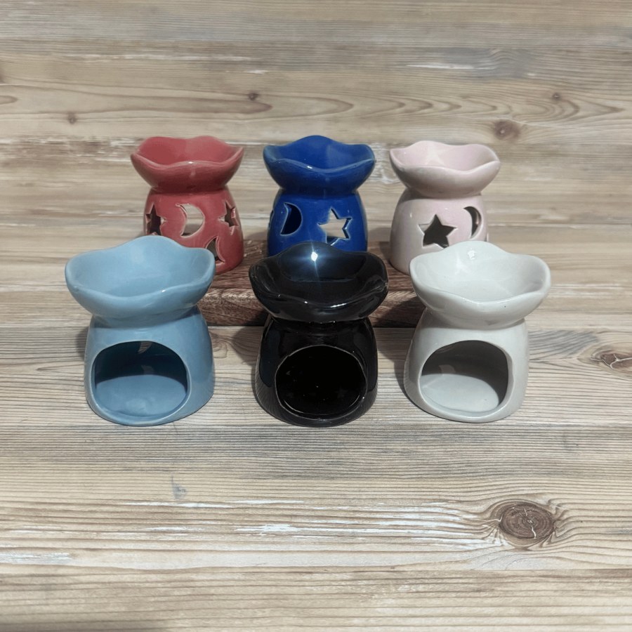 Mini Ayyıldızlı Model Seramik Buhurdanlık