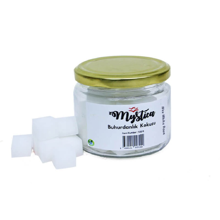 Mystica Buhurdanlık Beyaz Gül Kokusu Mum Tablet Wax
